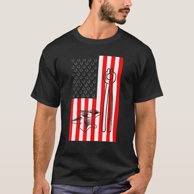 T-shirt Ferrure de chevaux parage de sabot équin  7 (Devant)