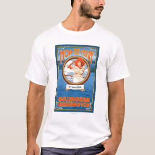 T-shirt Ferry d'équitation de femme - Bellingham,