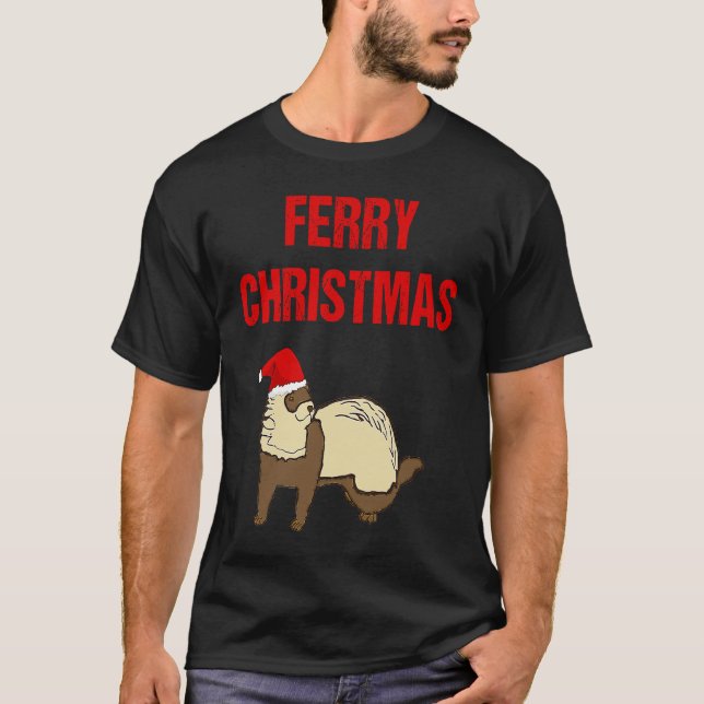 T-shirt Ferry Noël   Ferre pour Noël (Devant)