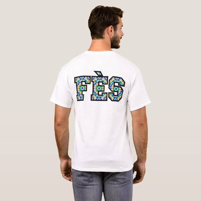 T-shirt Fès Maroc  (Dos entier)