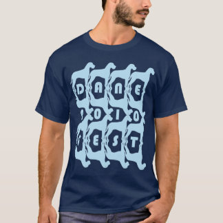 T-shirt Fest de Danois bleu-clair