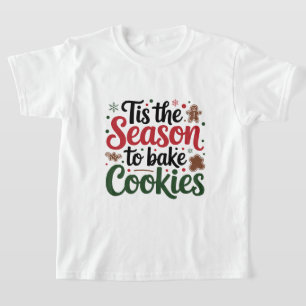 T-shirt Festif biscuits cuisson saison unisex enfants