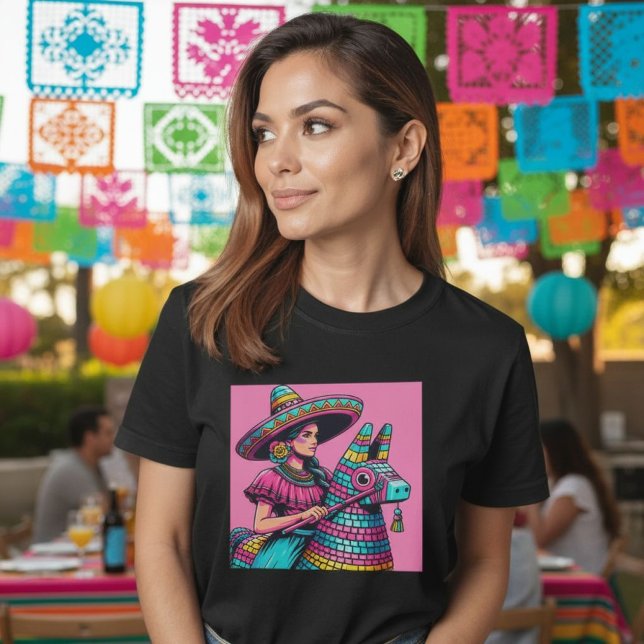 T-shirt Festif Funny Mexicaine Fiesta Piñata Chemise (Funny Festive Mexican Fiesta Piñata Shirt.)