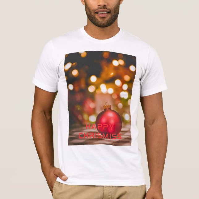 T-shirt festif Joyeux Noël (Devant)