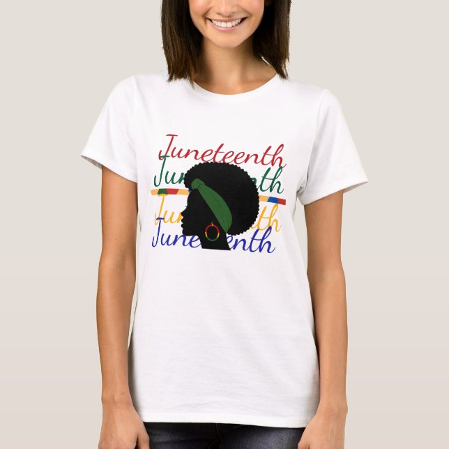 T-Shirt festif Juneteenth (Devant)