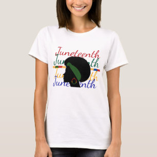 T-Shirt festif Juneteenth aux couleurs panafricain
