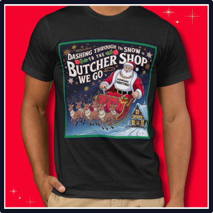 T-shirt Festif Noël Carnivore Ketovore Keto Père Noël