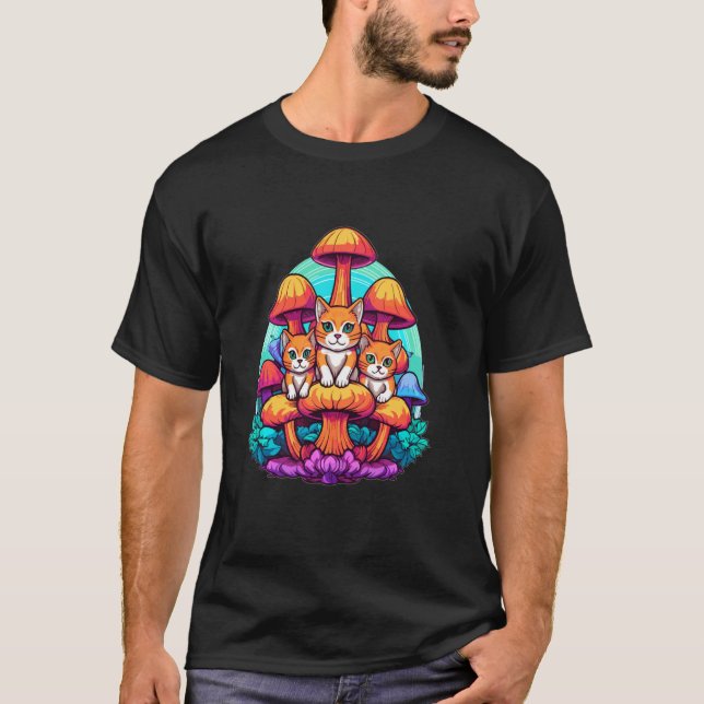 T-shirt Festival de Cute Cat Rave Summer EDM (Devant)