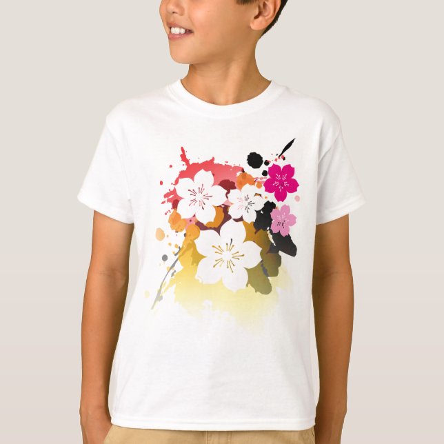 T-shirt Festival de fleurs de cerisier (Devant)