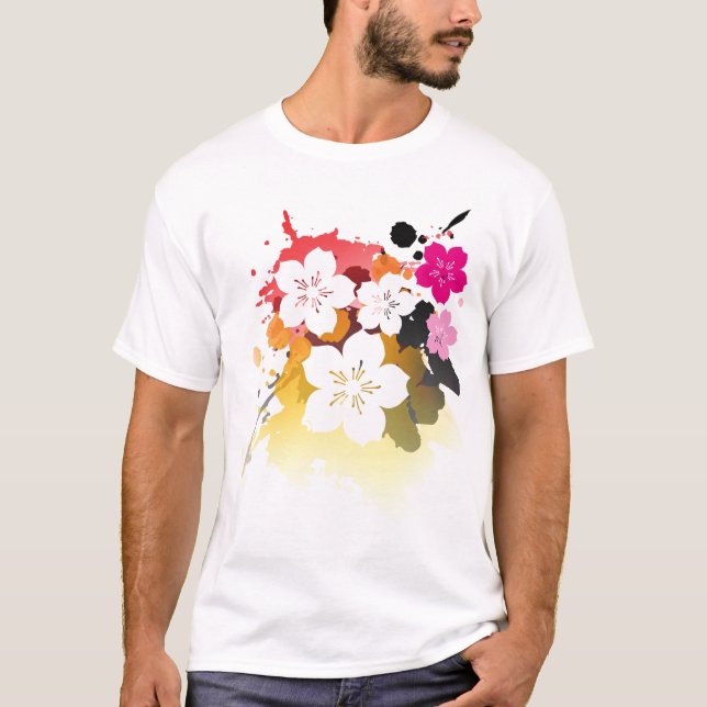 T-shirt Festival de fleurs de cerisier (Devant)