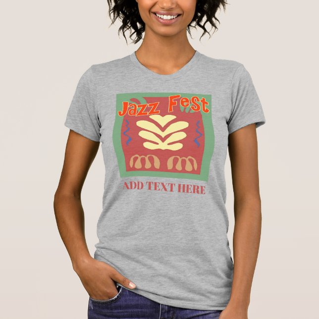 T-shirt Festival de Jazz : Coeurs Abstraits (Devant)