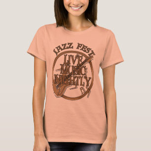 T-shirt Festival de Jazz Live Music Sepia