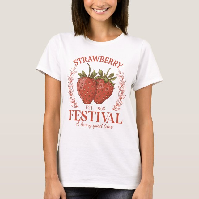 T-shirt Festival de la fraise (Devant)