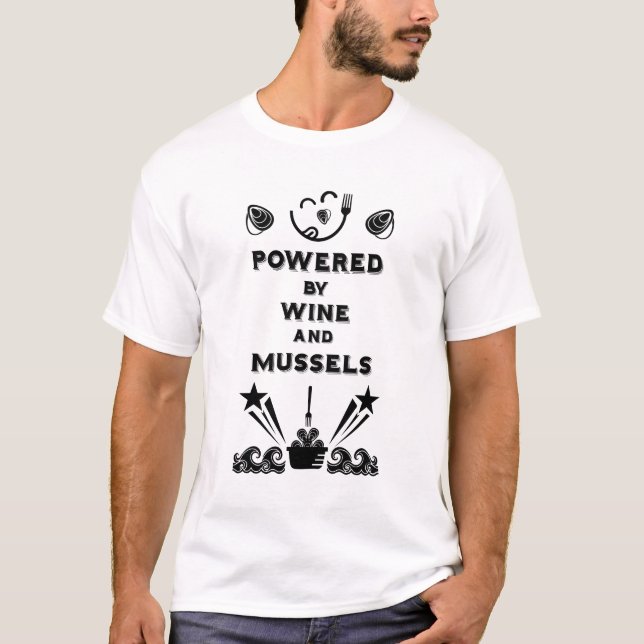 T-shirt Festival de moules et de fruits de mer (Devant)