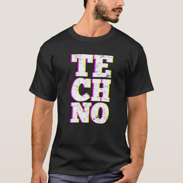 T-shirt Festival de musique techno Electro Deep House Hard (Devant)