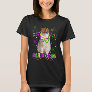 T-shirt Festival des perles de Masque Cute Mardi Gras Cat 