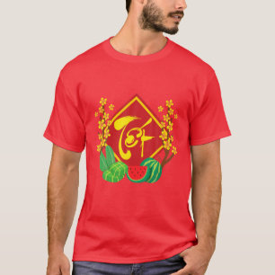 T-shirt Festival des Tets   Chuc Mung Nam Moi Vietnamien N