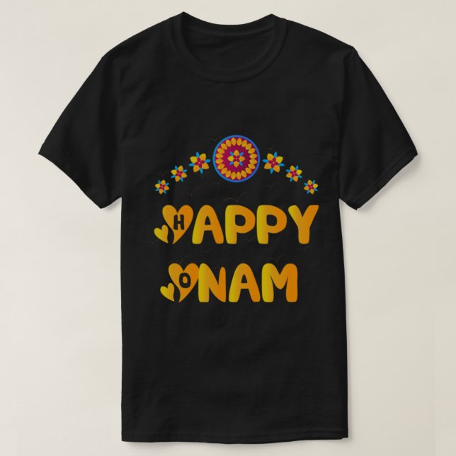 T-shirt Festival Happy Onam (Design devant)