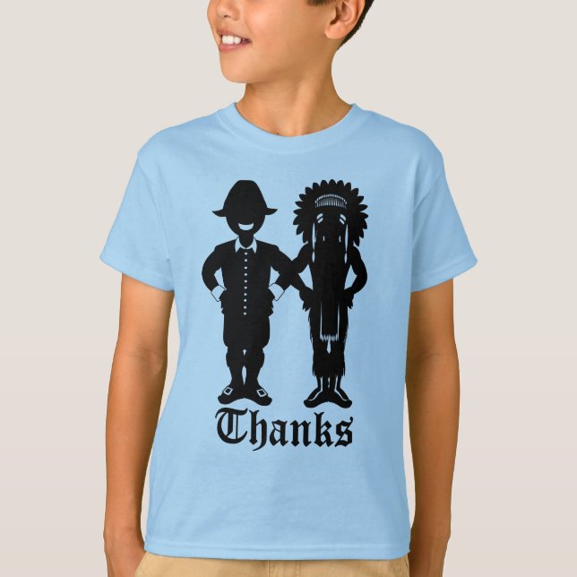 T-shirt Festive Festive de l'enfant Thanksgiving (Devant)