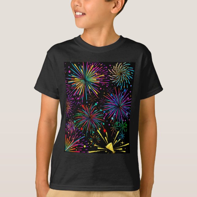 T-shirt Festive Fireworks &amp; Parades Shows Holiday Chee (Devant)