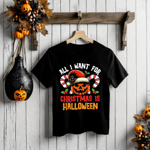 T-shirt Festive Fusion Fun : Halloween rencontre Noël