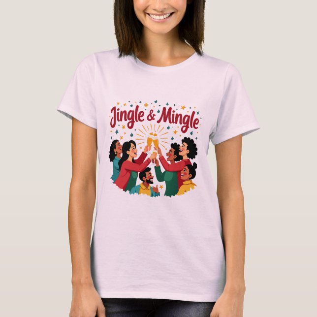 T-shirt Festive Jingle et Mingle (Devant)
