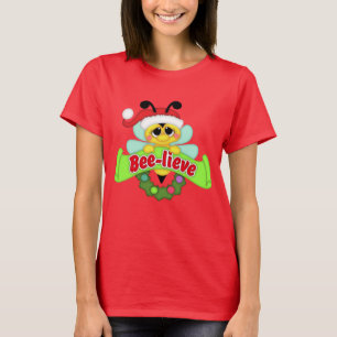 T-shirt Festive Père Noël bee Holiday