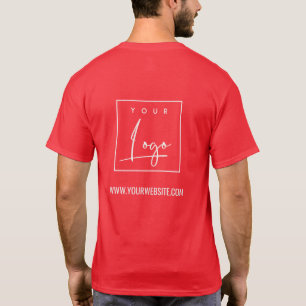T-shirt Festive Red Business Ajouter Votre Logo Nom Site W