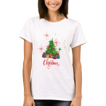 Festive Rétro Arbre de Noël & Présents Vacances