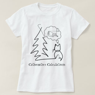 T-shirt Festivités Feline : Hilariary Christmas Cat Tee