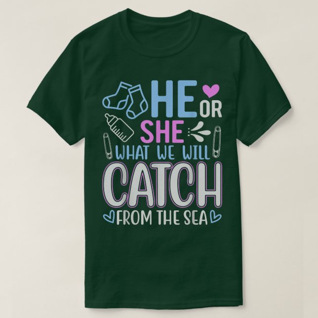 T-shirt Fétal Baby Se Événement Il Ou Elle Genre Reveilles (Design devant)