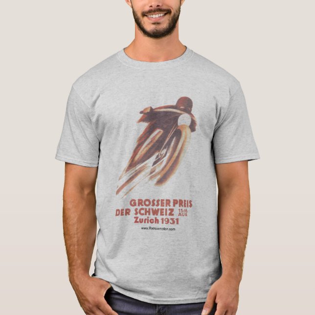 T-shirt Fêtard vintage de moto (Devant)