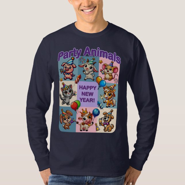 T-shirt Fêtards "Bonne Année" (Devant)