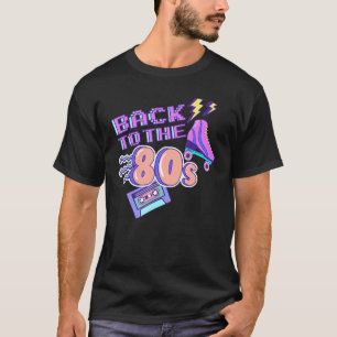 T-shirt Fête À Thème Des Années 80 Retour À La Robe Fancy