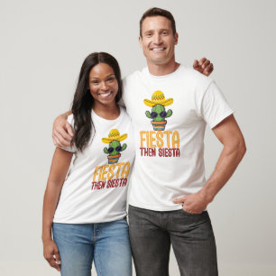 T-shirt Fête Alors Sieste Drôle