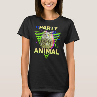 T-shirt FÊTE ANIMAL Drôle Chouette Filles Garçons Annivers