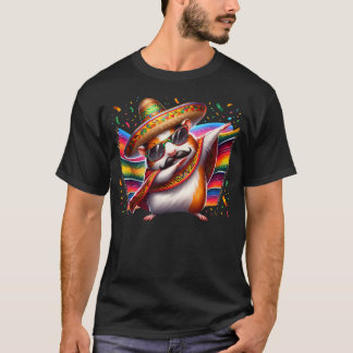 T-shirt Fête Animale Fiesta Hamster de Cobaye Mexicain