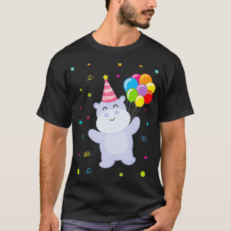 T-shirt Fête Anniversaire de enfant Ballons mignons Anim