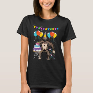 T-shirt Fête Anniversaire de enfant Zoo Animal Ape Singe G