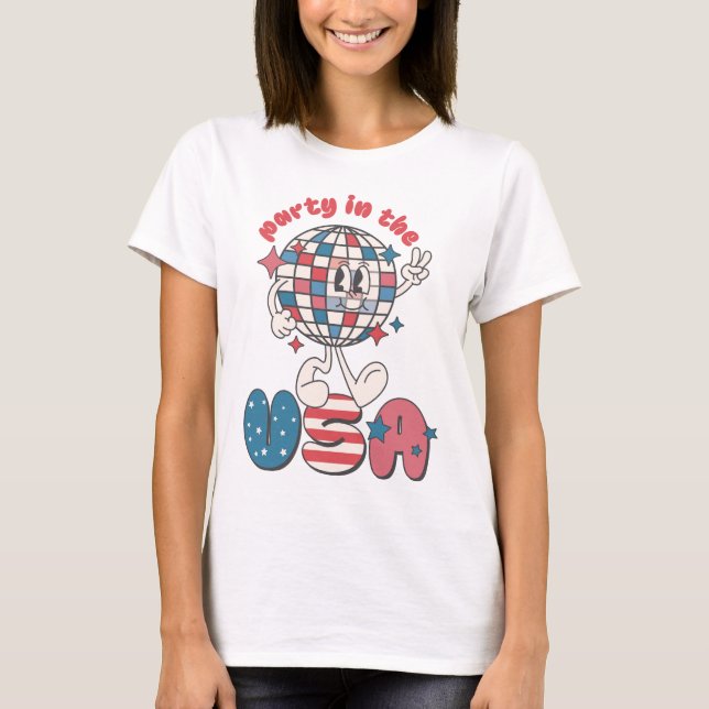 T-shirt Fête Aux États-Unis (Devant)