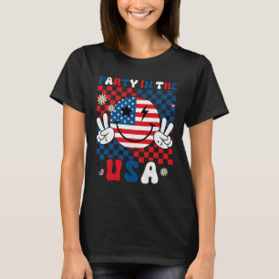 T-shirt Fête Aux Etats-Unis 4 juillet Drapeau Américain Sm