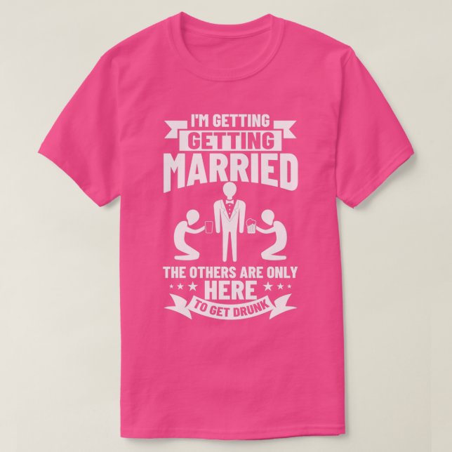 T-shirt Fête avant Mariage Bachelor Idées de fête 5 (Design devant)