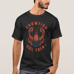 T-shirt Fête cajun d'ébullition d'écrevisses Équipage d'éc