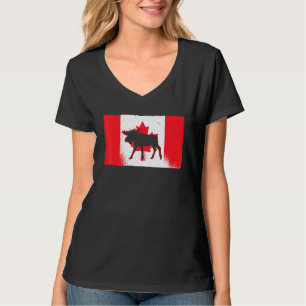 T-shirt Fête canadienne de l'orignal du Canada Fière de la