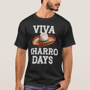 T-shirt Fête Charro Days Mexique Sombrero Vaquero Cow-boy