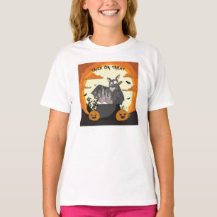 T-shirt Fête Chauve-Souris Mignonne et Effrayante d'Hallow