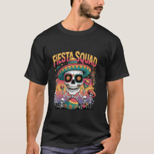 T-shirt Fête Cinco De Mayo 5 De Mayo Fiesta Mexicaine Squa