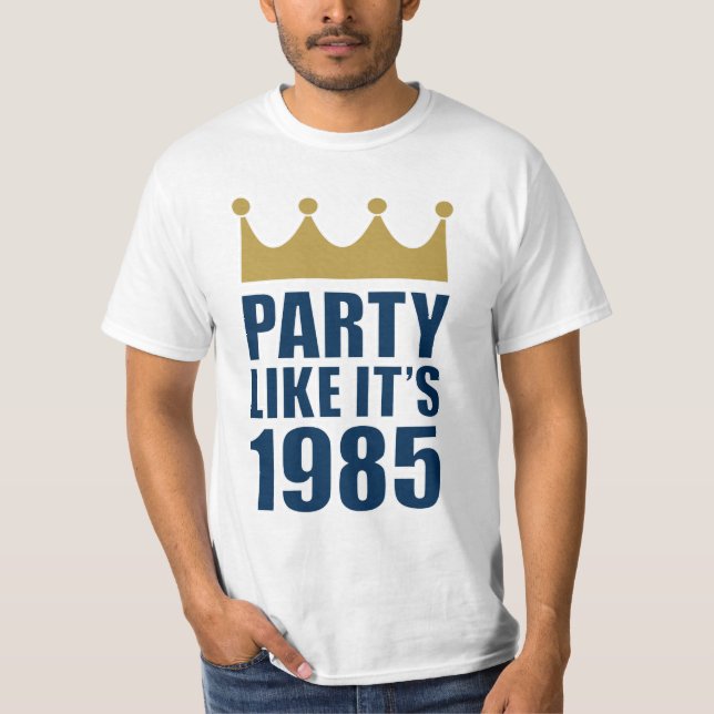 T-shirt Fête comme c'est 1985 (Devant)