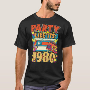 T-shirt Fête comme ses années 1980 80s 90s Costume Retro V