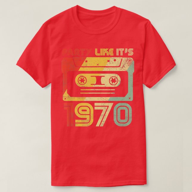 T-shirt Fête Comme Son Costume Retro les années 70 1970 (Design devant)